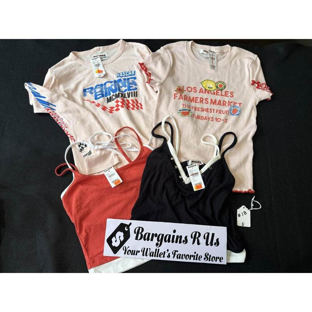 ORDER#18 Tillys Womens NASCAR Farmers Market Shirt Bundle Size S